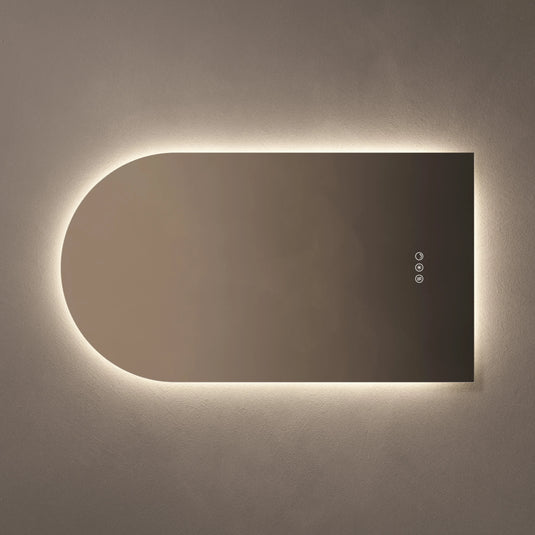 Origins Claris 500mm Arch Mirror - No Frame - CLR-01R059-03 - Envy Bathrooms Ltd