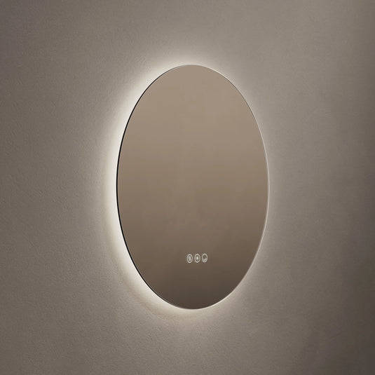 Origins Claris 500mm Round Mirror - No Frame - CLR-01D050-03 - Envy Bathrooms Ltd