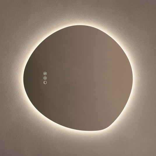 Origins Claris 600mm Organic Mirror - No Frame - CLR-01G658-03 - Envy Bathrooms Ltd