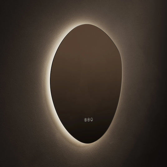 Origins Claris 600mm Organic Mirror - No Frame - CLR-01G658-03 - Envy Bathrooms Ltd