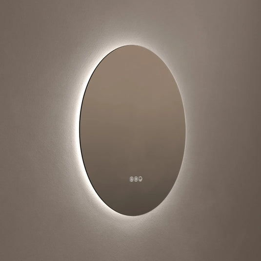 Origins Claris 600mm Round Mirror - No Frame - CLR-01D060-03 - Envy Bathrooms Ltd
