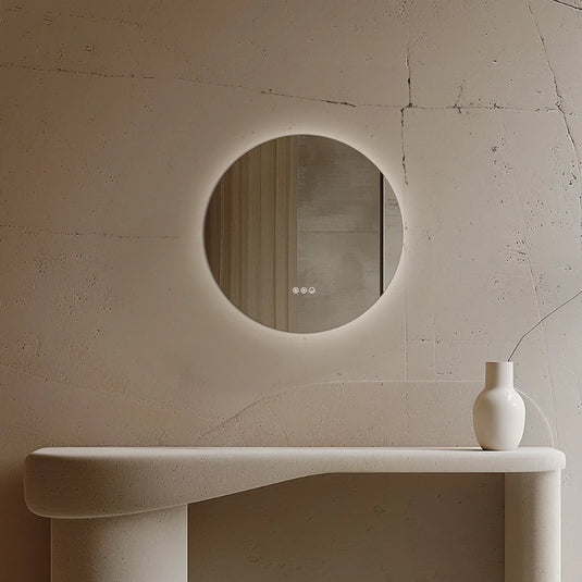 Origins Claris 600mm Round Mirror - No Frame - CLR-01D060-03 - Envy Bathrooms Ltd