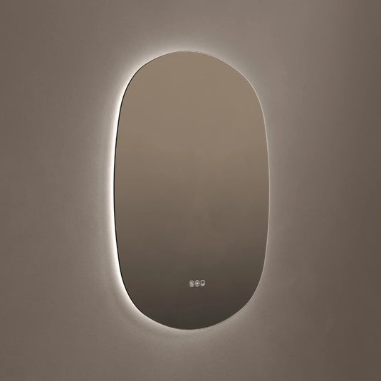 Origins Claris 700mm Curve Oblong Mirror - No Frame - CLR-01C778-03 - Envy Bathrooms Ltd