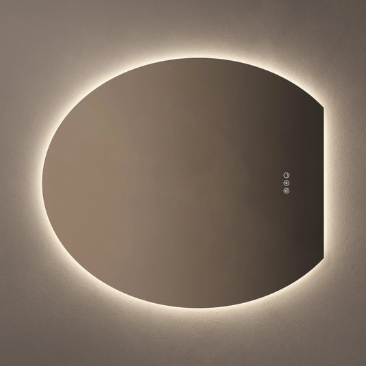 Origins Claris 800 Oval Cut Mirror - No Frame - CLR-01V089-03 - Envy Bathrooms Ltd