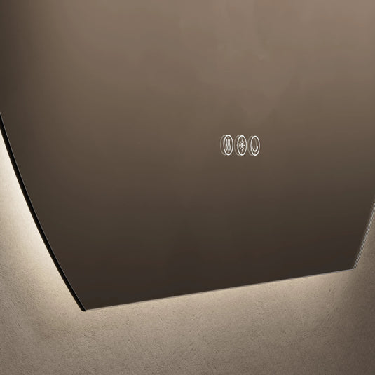 Origins Claris 800 Oval Cut Mirror - No Frame - CLR-01V089-03 - Envy Bathrooms Ltd