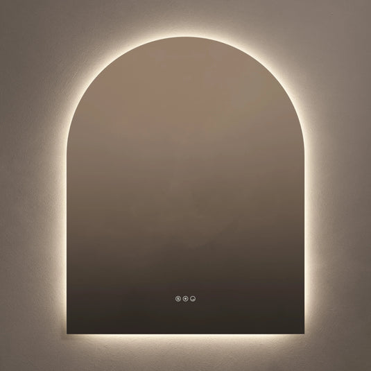 Origins Claris 800mm Arch Mirror - No Frame - CLR-01R810-03 - Envy Bathrooms Ltd