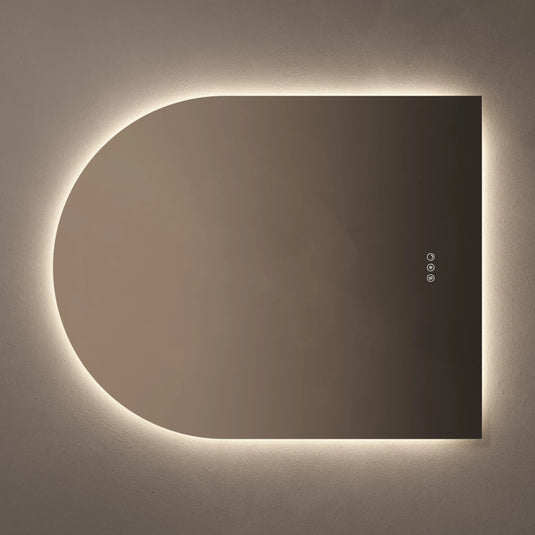 Origins Claris 800mm Arch Mirror - No Frame - CLR-01R810-03 - Envy Bathrooms Ltd