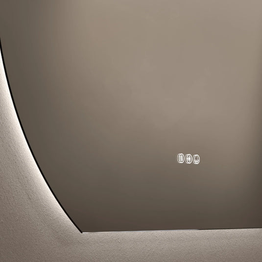 Origins Claris 1000mm Round Cut Mirror - No Frame - CLR-01D109-03 - Envy Bathrooms Ltd