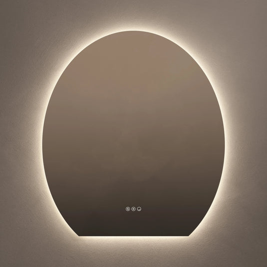 Origins Claris 800 Oval Cut Mirror - No Frame - CLR-01V089-03 - Envy Bathrooms Ltd