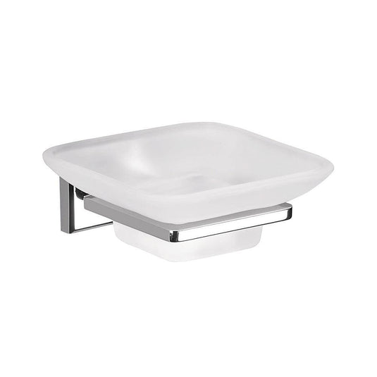 Origins Colorado Glass Soap Dish - Chrome/Glass - Envy Bathrooms Ltd