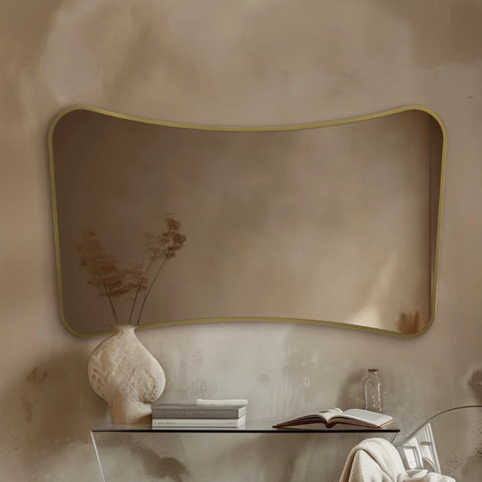 Origins Delphine 1200mm Mirror - Brushed Brass - DEL-001127-BB - Envy Bathrooms Ltd