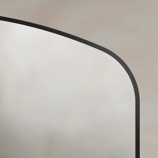 Origins Delphine 1200mm Overmantel Arch Mirror - Black - DEL-00R127-BK - Envy Bathrooms Ltd