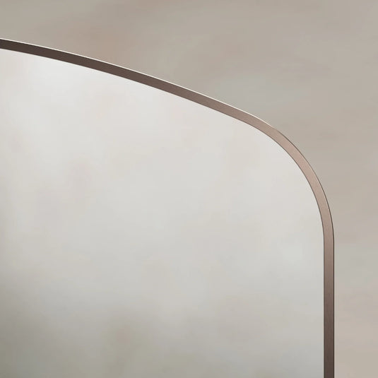 Origins Delphine 1200mm Overmantel Arch Mirror - Brushed Bronze - DEL-00R127-BZ - Envy Bathrooms Ltd