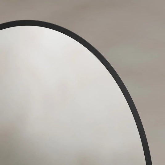 Origins Delphine 550mm Oval Mirror - Black - DEL-00V558-BK - Envy Bathrooms Ltd