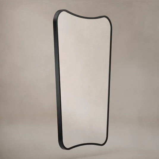 Origins Delphine 600mm Mirror - Black - DEL-001069-BK - Envy Bathrooms Ltd