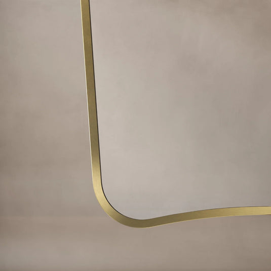 Origins Delphine 600mm Mirror - Brushed Brass - DEL-001069-BB - Envy Bathrooms Ltd