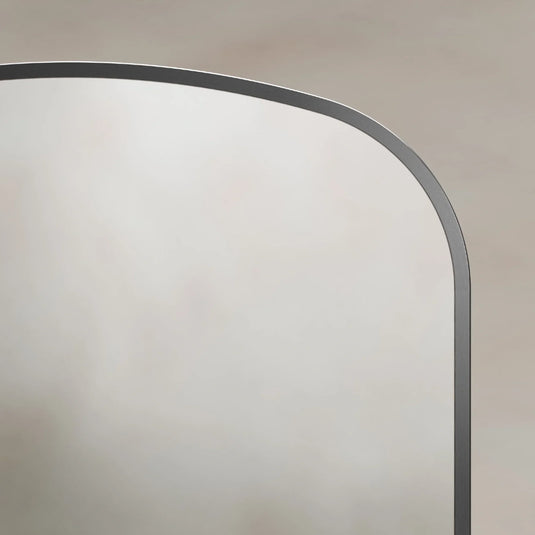 Origins Delphine 600mm Overmantel Arch Mirror - Gunmetal - DEL-00R069-GM - Envy Bathrooms Ltd