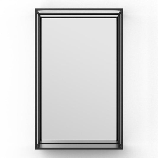 Origins Docklands Mirror With Shelf 50 - Black - Envy Bathrooms Ltd