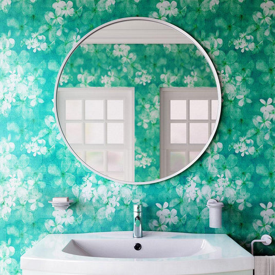 Origins Docklands Round Mirror 80cm - White - Envy Bathrooms Ltd