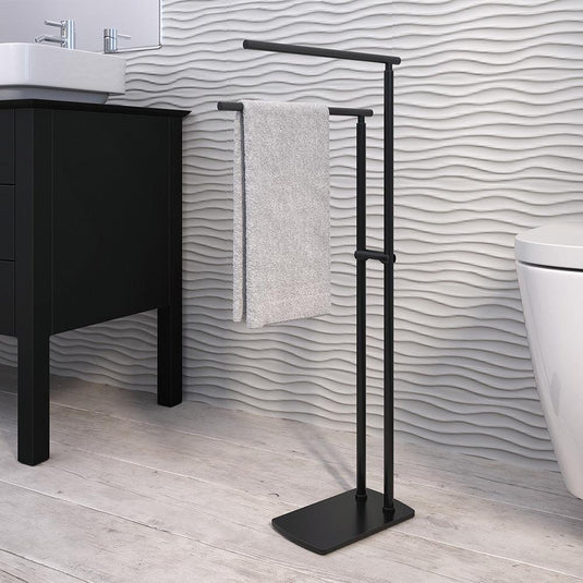 Origins Florida Towel Stand - Black - Envy Bathrooms Ltd