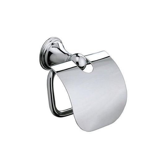 Origins Genoa Toilet Roll Holder with Flap - Chrome - Envy Bathrooms Ltd