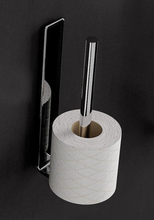 Origins Il Giglio Double Spare Toilet Roll Holder - Chrome - Envy Bathrooms Ltd