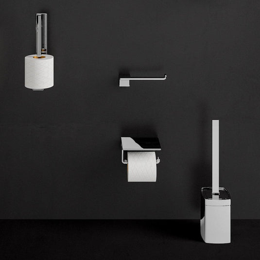 Origins Il Giglio Open Toilet Roll Holder - Chrome - Envy Bathrooms Ltd