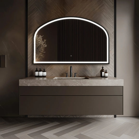 Origins Lomax 1200mm Light Overmantel Arch - Black - LML-01R127-BK - Envy Bathrooms Ltd