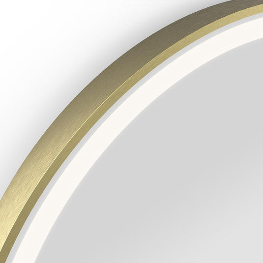 Origins Lomax Light Arch Mirror 50 - Brushed Brass - Envy Bathrooms Ltd