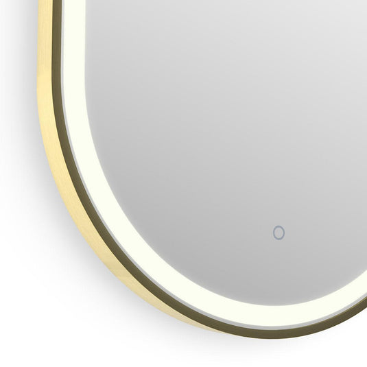 Origins Lomax Light Capsule Mirror 40 - Brushed Brass - Envy Bathrooms Ltd