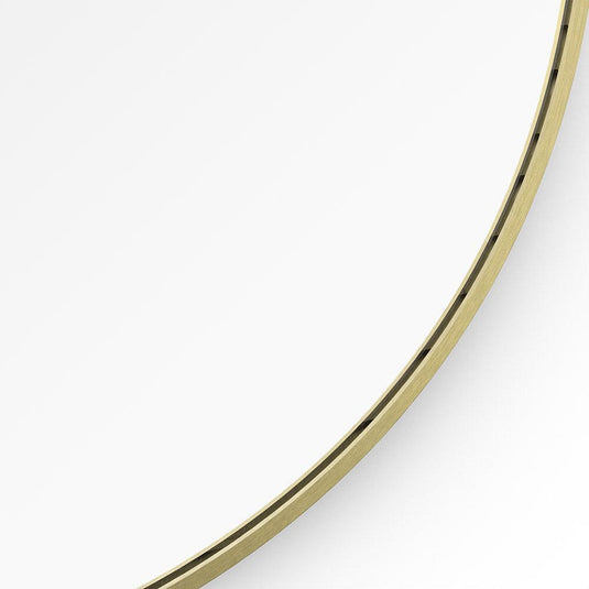 Origins Lomax Round Mirror 70 - Brushed Brass - Envy Bathrooms Ltd