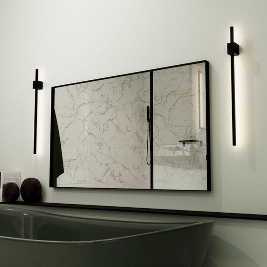 Origins Newington Rectangular Mirror 100 - Black - Envy Bathrooms Ltd
