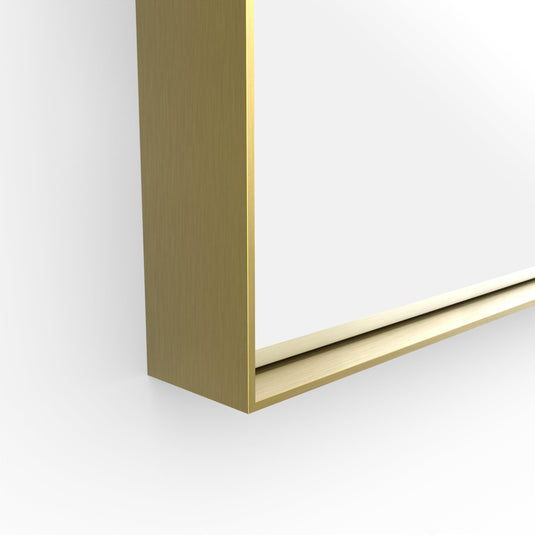 Origins Newington Rectangular Mirror 120 - Brushed Brass - Envy Bathrooms Ltd