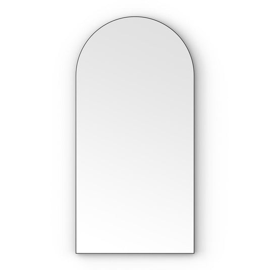Origins Oslo 50 x 100cm Arch Mirror - Black - Envy Bathrooms Ltd