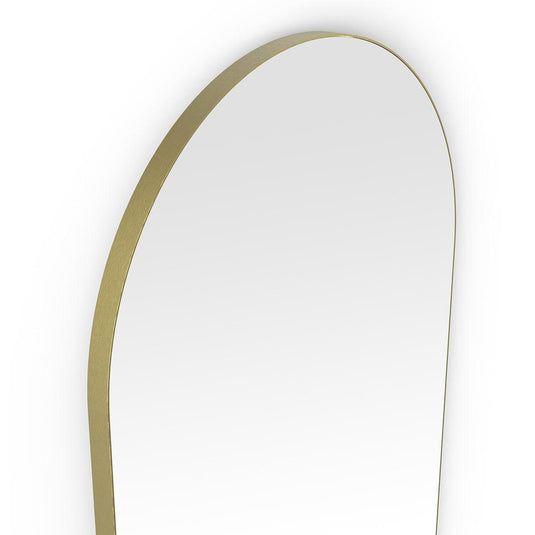 Origins Oslo 50 x 100cm Arch Mirror - Brushed Brass - Envy Bathrooms Ltd