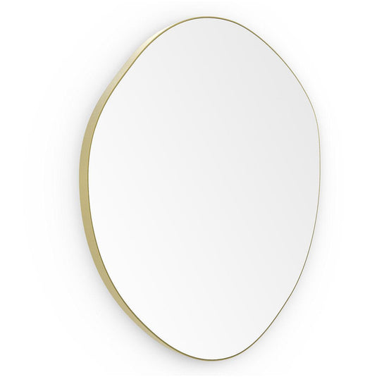 Origins Oslo Organic Mirror 60 - Brushed Brass - Envy Bathrooms Ltd