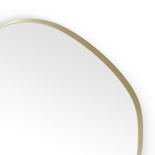 Origins Oslo Organic Mirror 80 - Brushed Brass - Envy Bathrooms Ltd