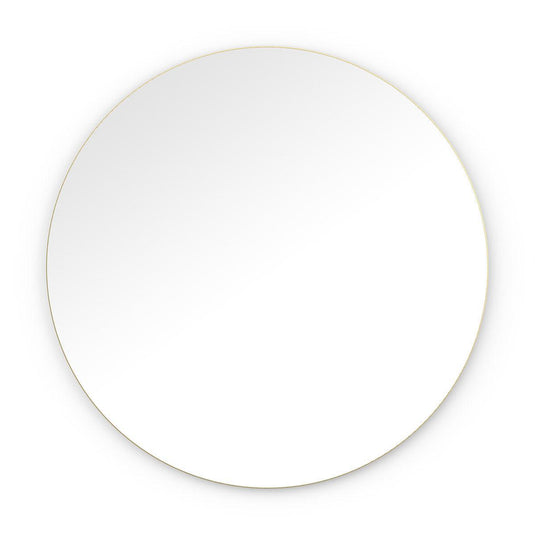 Origins Oslo Round Mirror 100 - Brushed Brass - Envy Bathrooms Ltd