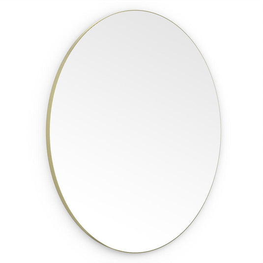 Origins Oslo Round Mirror 100 - Brushed Brass - Envy Bathrooms Ltd
