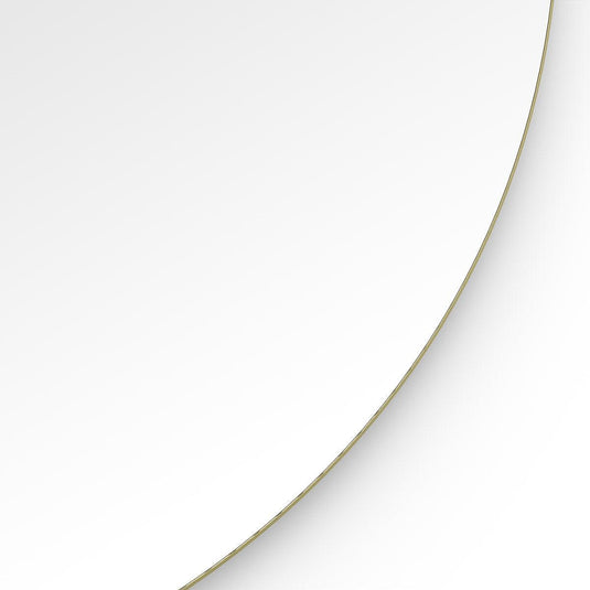 Origins Oslo Round Mirror 80 - Brushed Brass - Envy Bathrooms Ltd