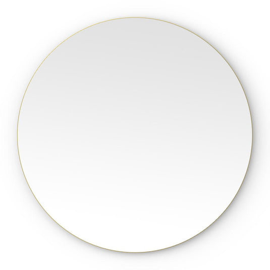 Origins Oslo Round Mirror 80 - Brushed Brass - Envy Bathrooms Ltd