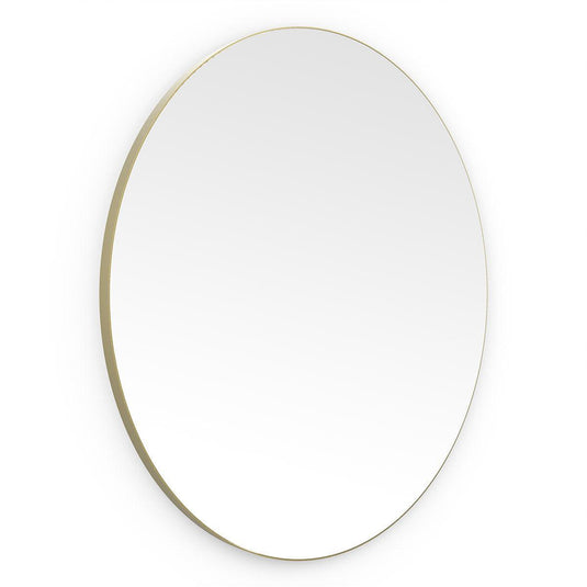 Origins Oslo Round Mirror 80 - Brushed Brass - Envy Bathrooms Ltd