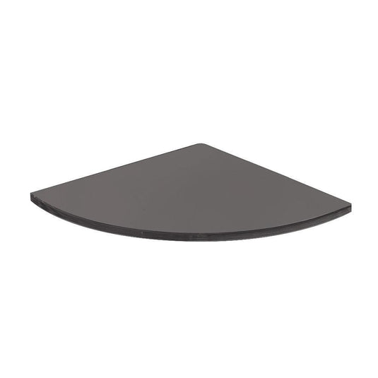 Origins Pier Corner Glass Shelf - Black - Envy Bathrooms Ltd