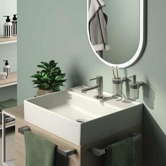 Origins Pirenei Towel Rail 60cm - Brushed Nickel - Envy Bathrooms Ltd