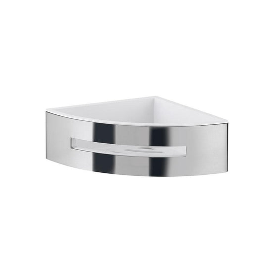 Origins Poseidon Corner Basket - Chrome/White - Envy Bathrooms Ltd