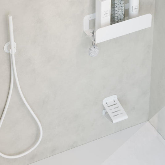 Origins Quick Shower Foot Rest - White - Envy Bathrooms Ltd