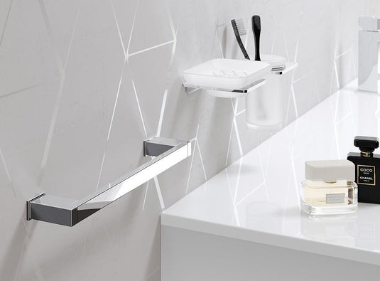 Origins S Cube Towel Rail 50cm - Chrome - Envy Bathrooms Ltd