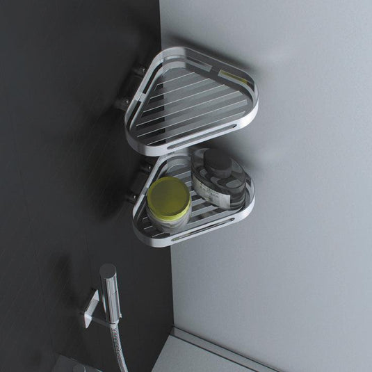 Origins S5 Fahrenheit Corner Basket - polished - Envy Bathrooms Ltd