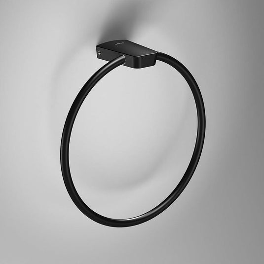 Origins S6 Black Towel Ring - Black - Envy Bathrooms Ltd
