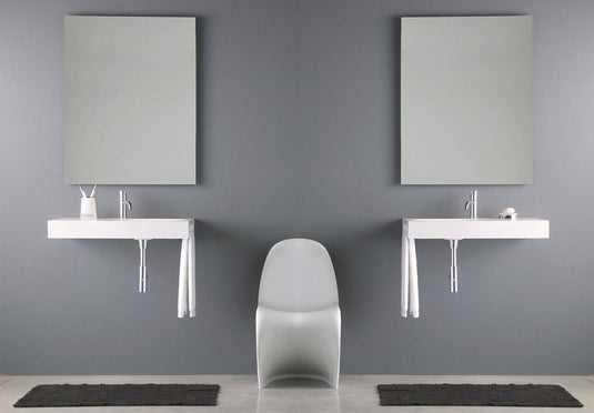 Origins Slim 60 x 60cm Square Mirror - Envy Bathrooms Ltd